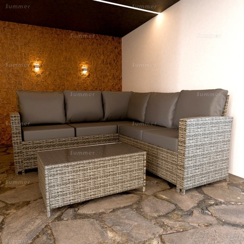 Shape rattan corner garden - corner,