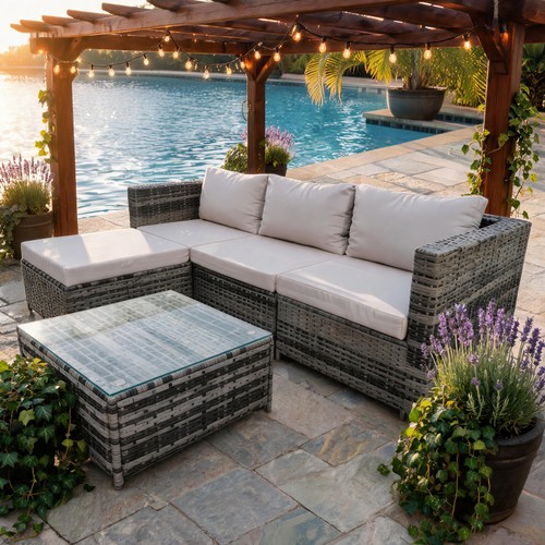 Seater rattan garden - 4,