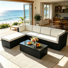 6 Seater Rattan Garden