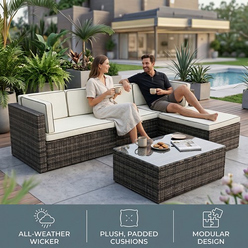 Seater rattan shape corner - seater,