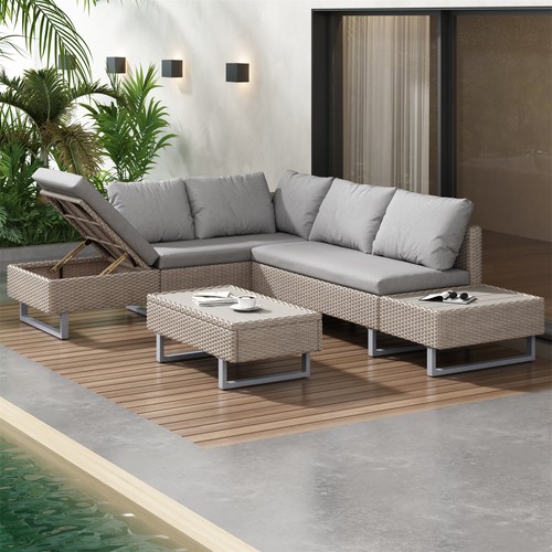 Rattan garden furniture - garden, set